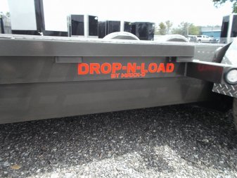 New 2025 MAXXD 24ft A6X Drop N Load 10K Car Hauler / Racing Trailer / Black Powder Coated / 30" ATP Rock Guard / Mag Wheels / Winch Plate / E-Track / 6 In-Floor LED Lights