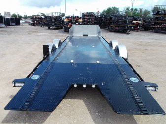 New 2025 MAXXD 24ft A6X Drop N Load 10K Car Hauler / Racing Trailer / Black Powder Coated / 30" ATP Rock Guard / Mag Wheels / Winch Plate / E-Track / 6 In-Floor LED Lights