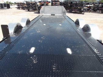 New 2025 MAXXD 24ft A6X Drop N Load 10K Car Hauler / Racing Trailer / Black Powder Coated / 30" ATP Rock Guard / Mag Wheels / Winch Plate / E-Track / 6 In-Floor LED Lights