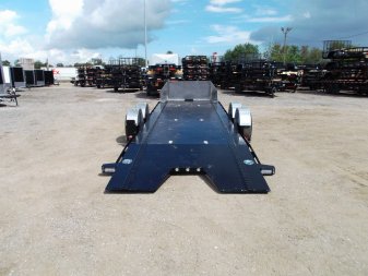 New 2025 MAXXD 24ft A6X Drop N Load 10K Car Hauler / Racing Trailer / Black Powder Coated / 30" ATP Rock Guard / Mag Wheels / Winch Plate / E-Track / 6 In-Floor LED Lights