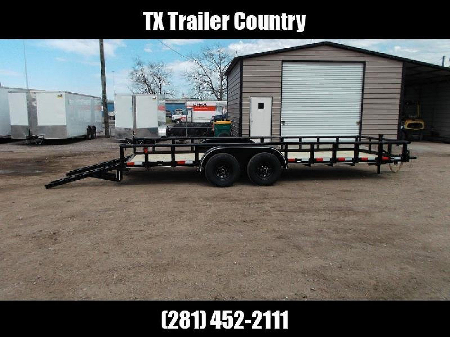New 2024 BELLWETHER MFG 83x20 Utility Trailer / 6,000# Axles / Pipetop / Adjustable Coupler / 5ft Stand Up Equipment Ramps