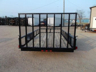 New 2024 Longhorn Trailers 77x14 Single Axle Utility Trailer / Pipetop / 4ft Heavy Duty Ramp Gate