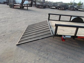 New 2024 Longhorn Trailers 77x14 Single Axle Utility Trailer / Pipetop / 4ft Heavy Duty Ramp Gate