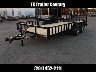 New 2024 LONGHORN TRAILERS 83x16 Utility Trailer / ATV Trailer / Side by Side Trailer / 4ft Rear Ramp Gate / 5ft Side Load Ramps