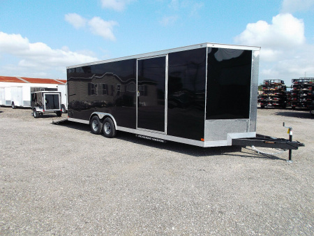 New 2024 COVERED WAGON TRAILERS 8.5x24 Tandem Axle Cargo / Enclosed Trailer / 7ft Interior / 5200# Axles / 60  Triple Tube Tongue / Extra Wide Ramp / 48  RV Side Door / Semi-Screwless Exterior / Heavy Duty .080 Black Poly Core Skin Cargo / Enclosed Trailer