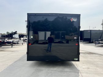 New NEW 2026 AERO 8.5x28 +2’V, 7’ TALL, WHITE Interior, BLACKOUT  EDITION - QUALITY Enclosed Rear Ramp Car Hauler Cargo Trailer