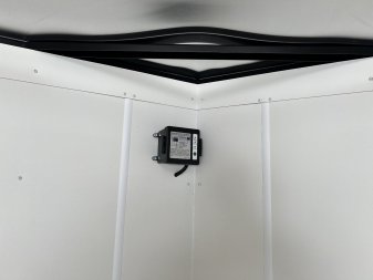 New NEW 2026 AERO 8.5x28 +2’V, 7’ TALL, WHITE Interior, BLACKOUT  EDITION - QUALITY Enclosed Rear Ramp Car Hauler Cargo Trailer