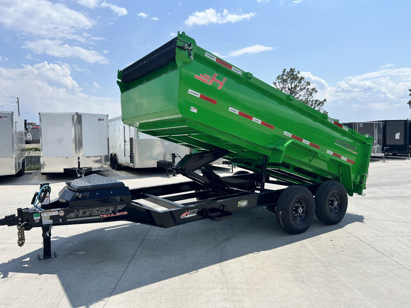 New 2025 Horizon Trailers HZ7 36 in side 14k Dump Trailer