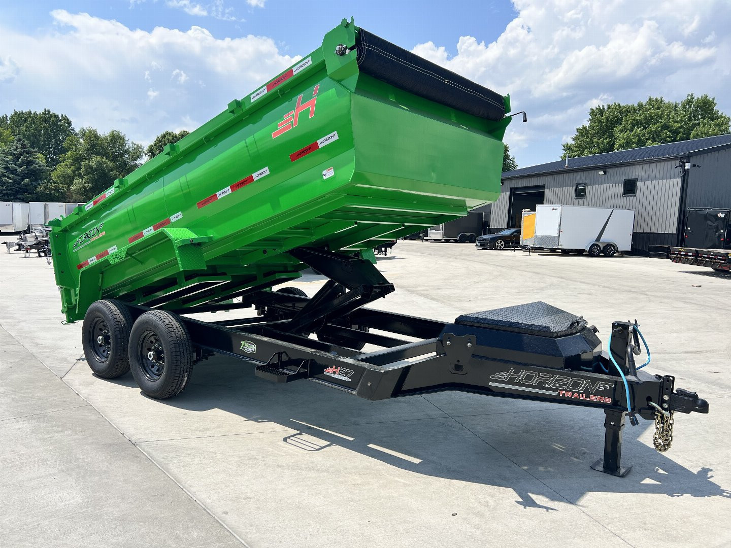 New 2025 Horizon Trailers HZ7 36 in side 14k Dump Trailer
