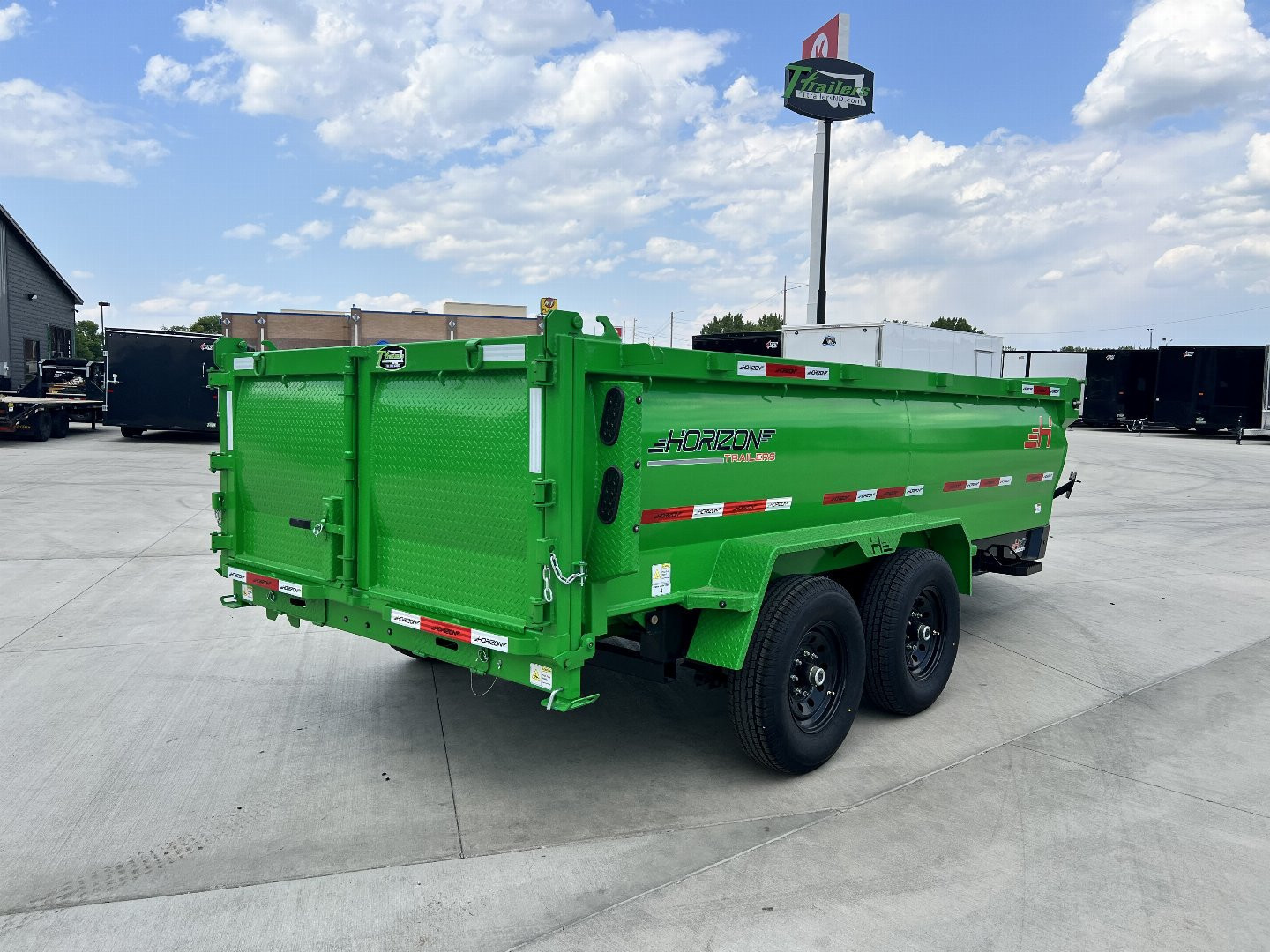 New 2025 Horizon Trailers HZ7 36 in side 14k Dump Trailer