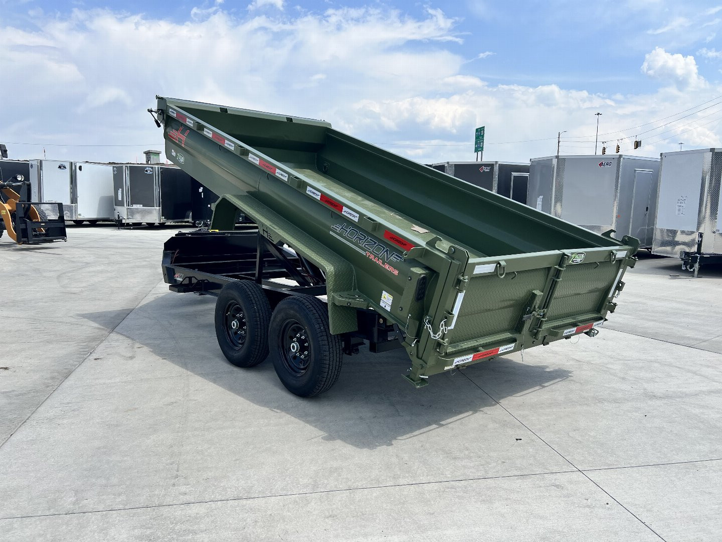 New NEW 2025 Horizon 14’x83”X24” HZ7 Dump Trailer 2-7000 lb axles = 14K