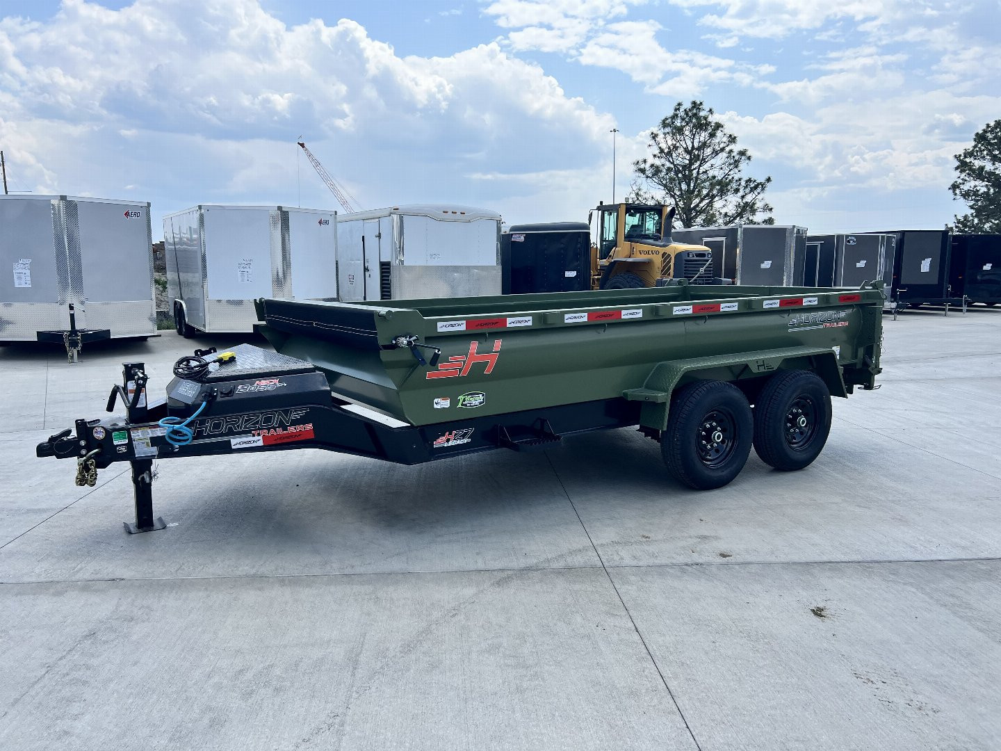 New NEW 2025 Horizon 14’x83”X24” HZ7 Dump Trailer 2-7000 lb axles = 14K
