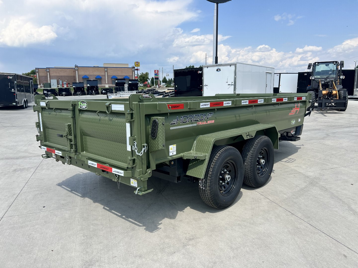New NEW 2025 Horizon 14’x83”X24” HZ7 Dump Trailer 2-7000 lb axles = 14K