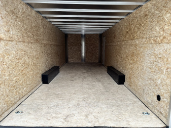 New 2026 Bighorn R&M 8.5x24 + 2’V Nose Rear Ramp Enclosed Cargo Trailer Car Hauler