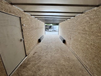 New 2026 Bighorn R&M 8.5x24 + 2’V Nose Rear Ramp Enclosed Cargo Trailer Car Hauler