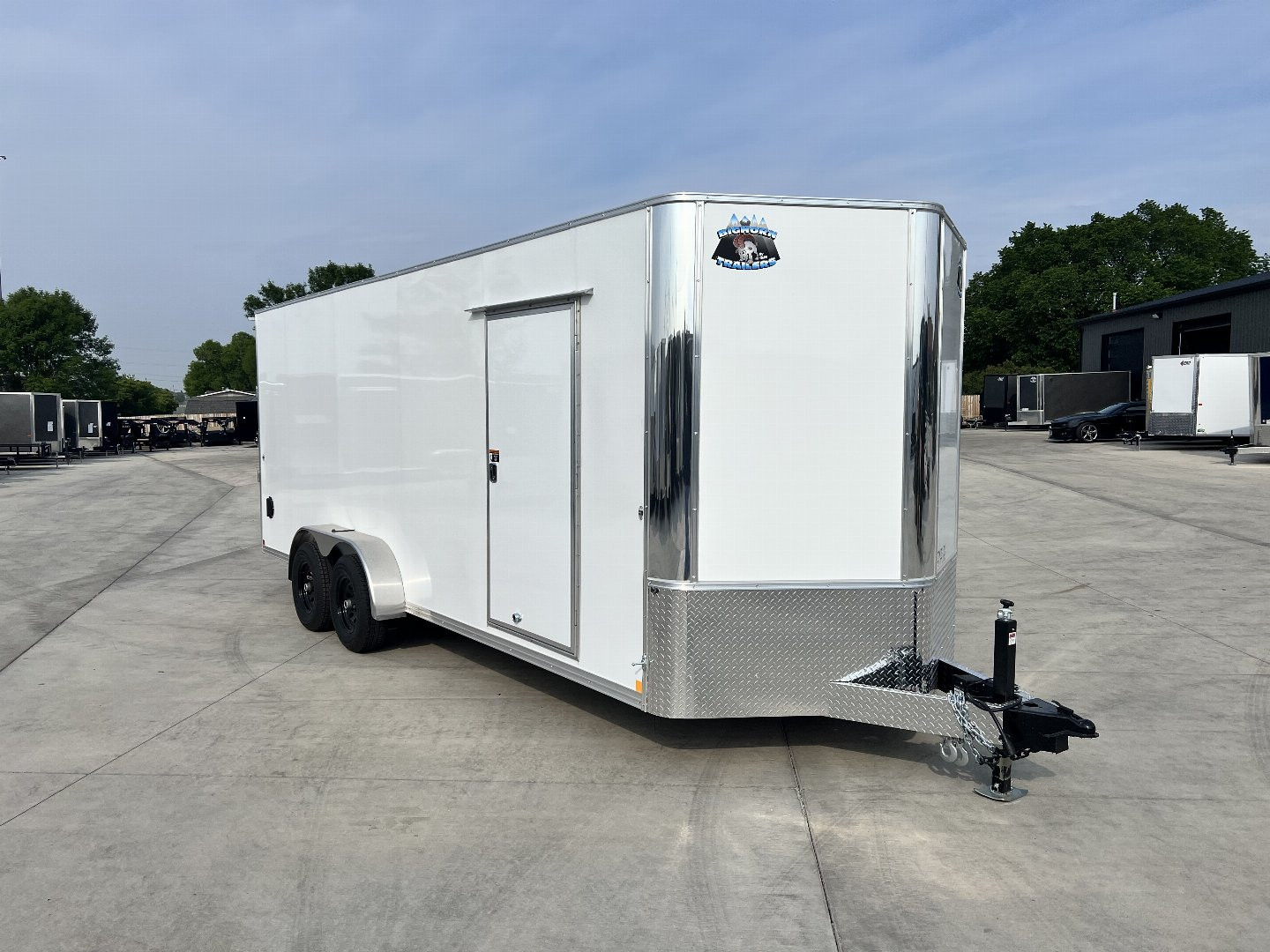 New 2026 Bighorn R&M 7x20+2’V 10K SUPERIOR QUALITY Contractor Model Rear Ramp Enclosed Cargo Trailer