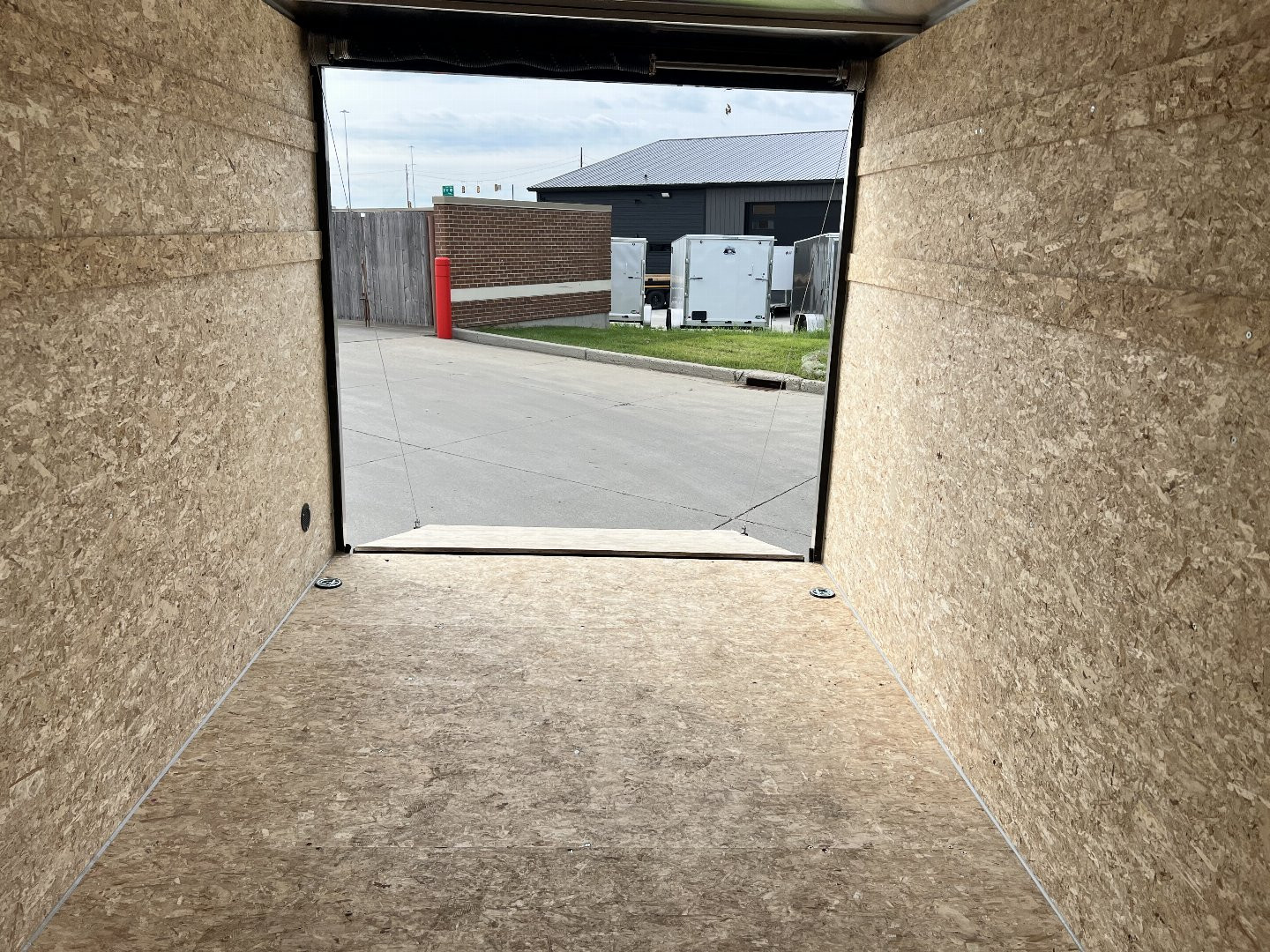New 2026  Bighorn R&M 7x12+2’V Rear Ramp Enclosed Cargo Trailer TTrailersND.com