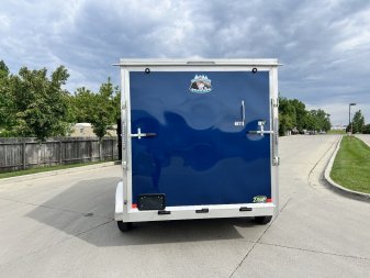 New 2026  Bighorn R&M 7x12+2’V Rear Ramp Enclosed Cargo Trailer TTrailersND.com
