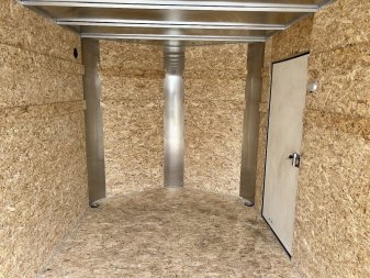 New 2026  Bighorn R&M 7x12+2’V Rear Ramp Enclosed Cargo Trailer TTrailersND.com