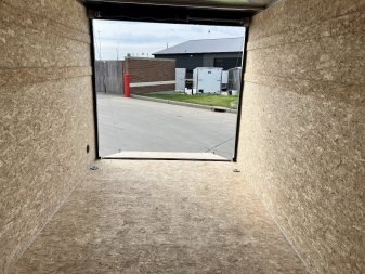 New 2026  Bighorn R&M 7x12+2’V Rear Ramp Enclosed Cargo Trailer TTrailersND.com
