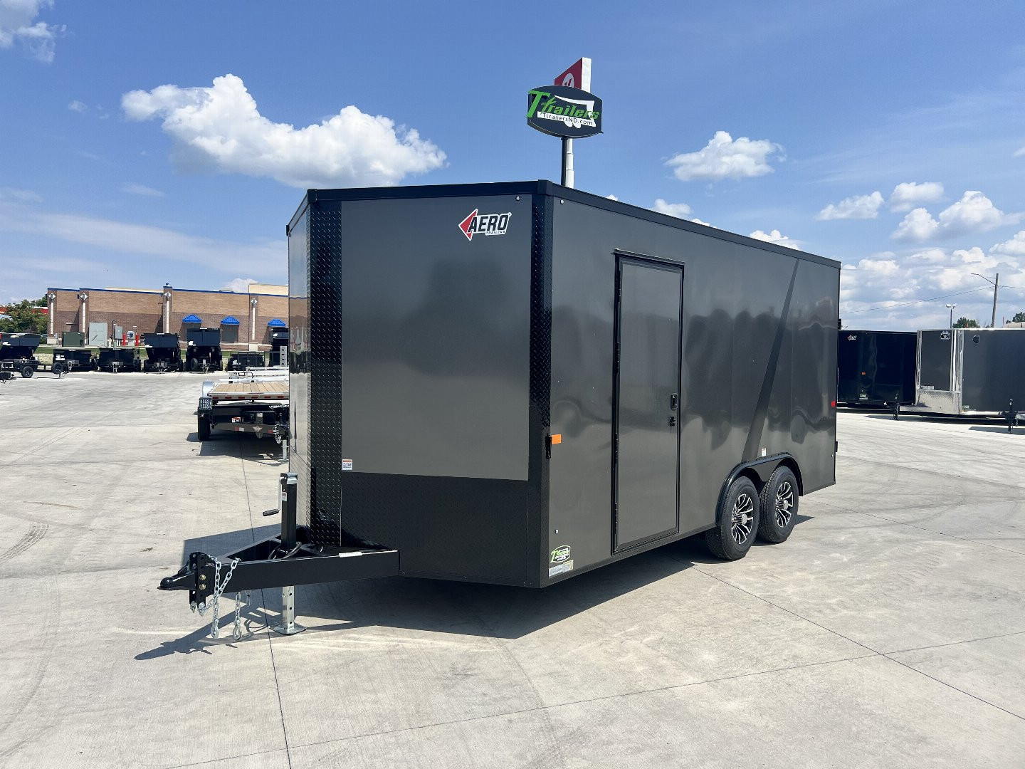 New 2026 AERO 8.5x16 +2’V TALL 7’ 10K QUALITY Blackout Edition Enclosed Rear Ramp Car Hauler Cargo Trailer