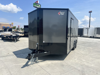 New 2026 AERO 8.5x16 +2’V TALL 7’ 10K QUALITY Blackout Edition Enclosed Rear Ramp Car Hauler Cargo Trailer