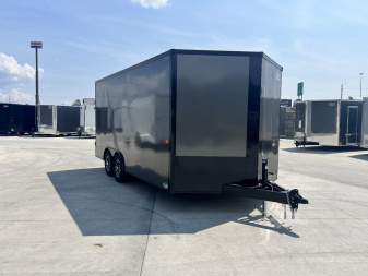New 2026 AERO 8.5x16 +2’V TALL 7’ 10K QUALITY Blackout Edition Enclosed Rear Ramp Car Hauler Cargo Trailer