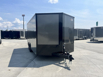 New 2026 AERO 8.5x16 +2’V TALL 7’ 10K QUALITY Blackout Edition Enclosed Rear Ramp Car Hauler Cargo Trailer