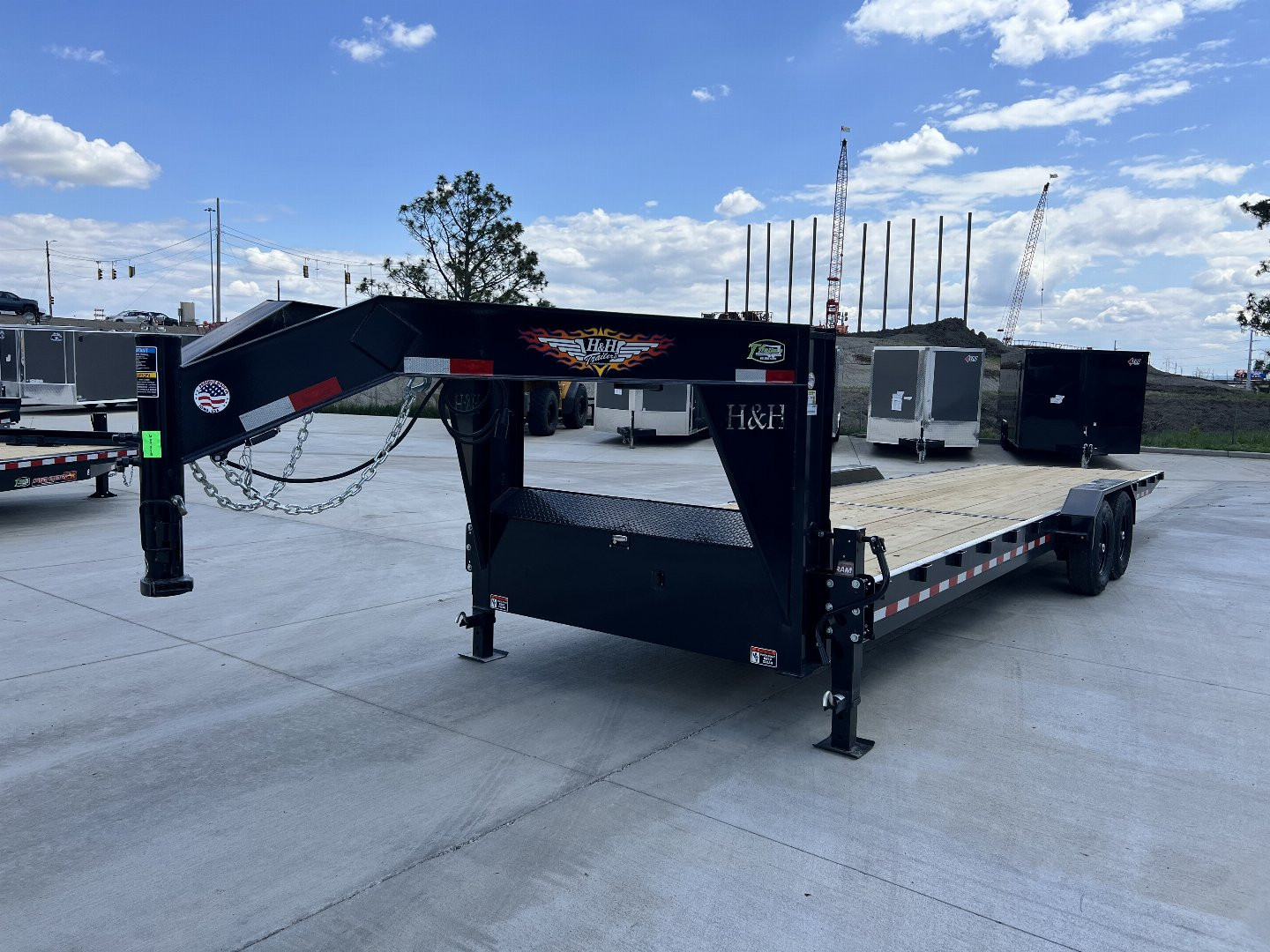 New 2025 H&H Gooseneck SPEEDLOADER 30' POWER TILT 14K, winch plate