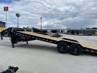 New 2025 H&H Gooseneck SPEEDLOADER 30' POWER TILT 14K, winch plate