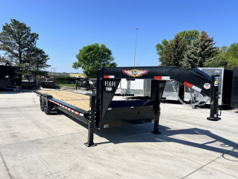 New 2025 H&H HEAVY DUTY Gooseneck 102” Wide SPEEDLOADER 30' POWER TILT 16K POWER Jacks, key fob Remote, winch plate, solar charger, Drive Over Fenders, Upgraded Frame