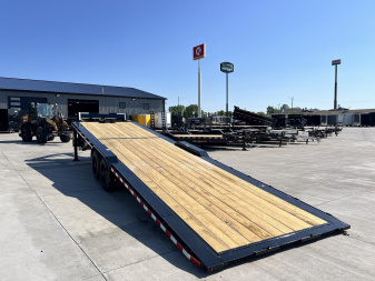 New 2025 H&H HEAVY DUTY Gooseneck 102” Wide SPEEDLOADER 30' POWER TILT 16K POWER Jacks, key fob Remote, winch plate, solar charger, Drive Over Fenders, Upgraded Frame