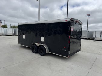 Used 2012 American Hauler 7x23 Drive Out Front Enclosed Rear Ramp Snowmobile Cargo Trailer