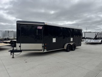 Used 2012 American Hauler 7x23 Drive Out Front Enclosed Rear Ramp Snowmobile Cargo Trailer