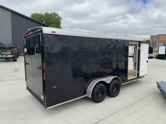 Used 2012 American Hauler 7x23 Drive Out Front Enclosed Rear Ramp Snowmobile Cargo Trailer