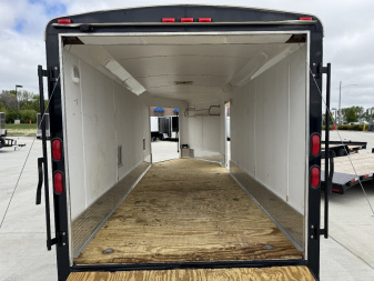 Used 2012 American Hauler 7x23 Drive Out Front Enclosed Rear Ramp Snowmobile Cargo Trailer