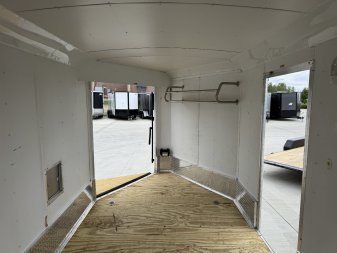 Used 2012 American Hauler 7x23 Drive Out Front Enclosed Rear Ramp Snowmobile Cargo Trailer