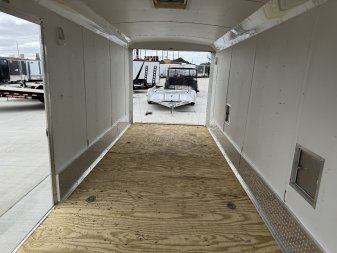 Used 2012 American Hauler 7x23 Drive Out Front Enclosed Rear Ramp Snowmobile Cargo Trailer