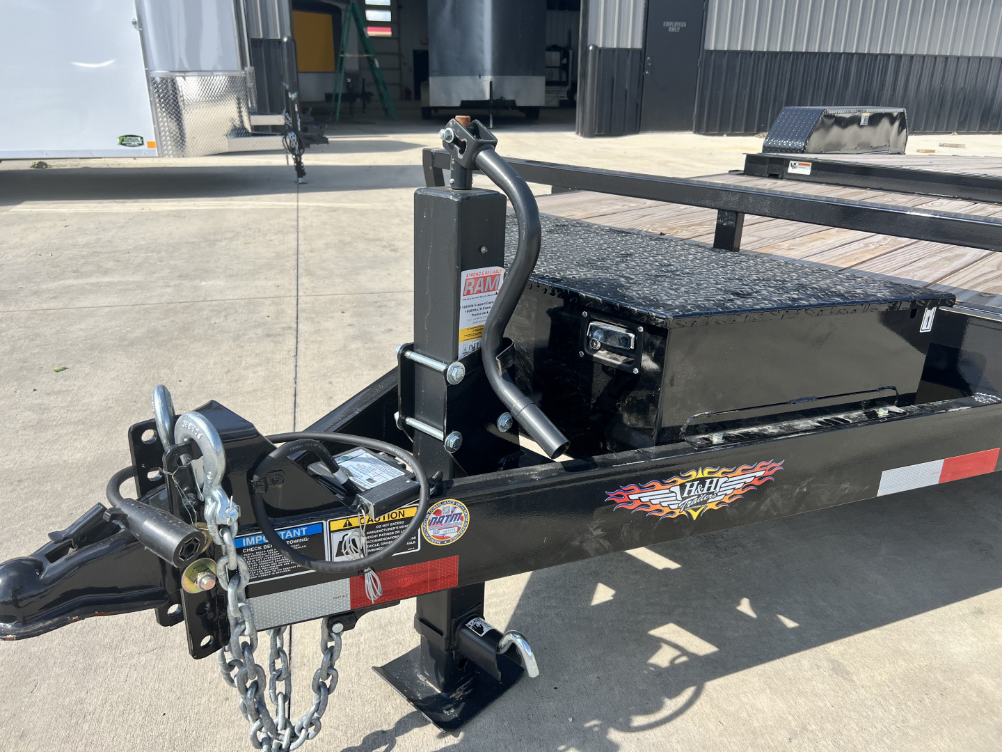 New 2025 H&H 22 ft = 16 ft Tilt + 6 ft flat Gravity Tilt Heavy Duty 14K Trailer