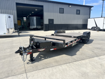 New 2025 H&H 22 ft = 16 ft Tilt + 6 ft flat Gravity Tilt Heavy Duty 14K Trailer