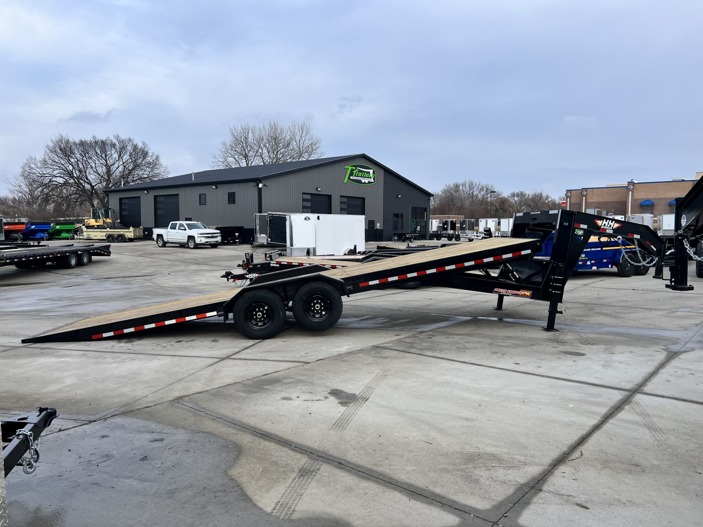 New New 2026 H&H Gooseneck SPEEDLOADER 26' POWER TILT 14K, winch plate ...