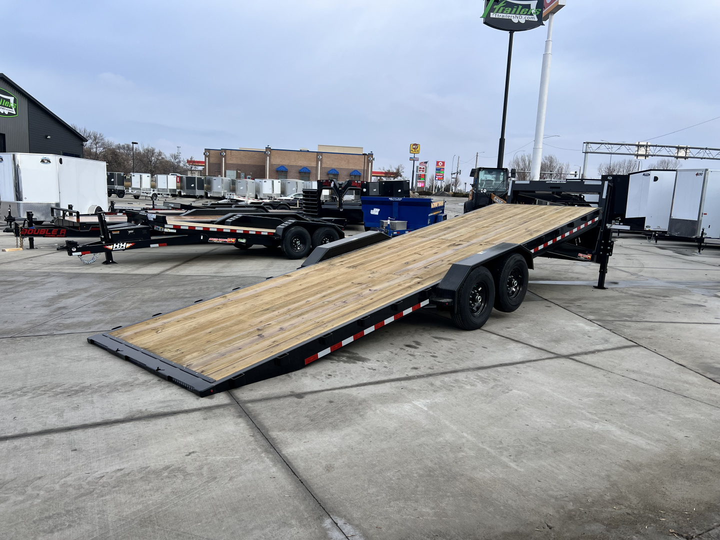 New 2026 H&H Gooseneck SPEEDLOADER 26' POWER TILT 14K, winch plate drive over fender