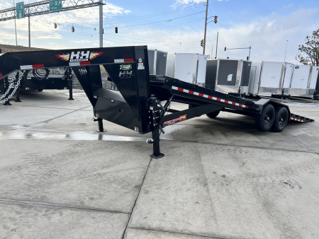 New 2026 H&H Gooseneck SPEEDLOADER 26' POWER TILT 14K, winch plate drive over fender