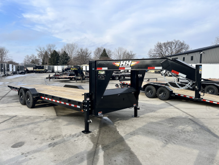 New 2026 H&H Gooseneck SPEEDLOADER 26' POWER TILT 14K, winch plate drive over fender
