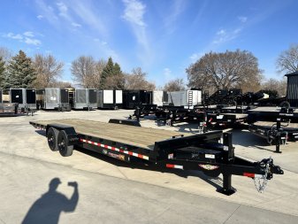 New NEW 2025 HEAVY DUTY H&H Speedloader 26’ POWER TILTbed flatbed Trailer 2-8000 lb axles =16K, 18 Ply TIRES