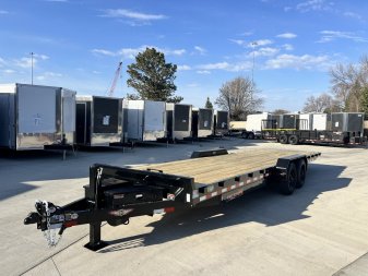 New NEW 2025 HEAVY DUTY H&H Speedloader 26’ POWER TILTbed flatbed Trailer 2-8000 lb axles =16K, 18 Ply TIRES