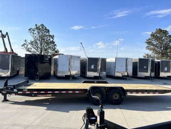 New NEW 2025 HEAVY DUTY H&H Speedloader 26’ POWER TILTbed flatbed Trailer 2-8000 lb axles =16K, 18 Ply TIRES