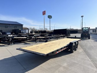 New NEW 2025 HEAVY DUTY H&H Speedloader 26’ POWER TILTbed flatbed Trailer 2-8000 lb axles =16K, 18 Ply TIRES