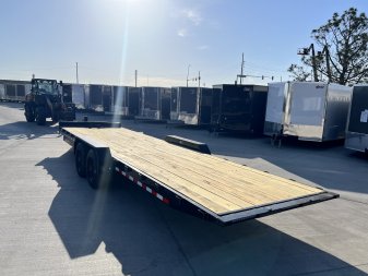 New NEW 2025 HEAVY DUTY H&H Speedloader 26’ POWER TILTbed flatbed Trailer 2-8000 lb axles =16K, 18 Ply TIRES