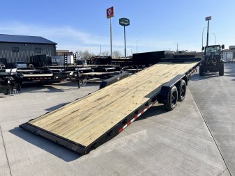 New NEW 2025 HEAVY DUTY H&H Speedloader 26’ POWER TILTbed flatbed Trailer 2-8000 lb axles =16K, 18 Ply TIRES